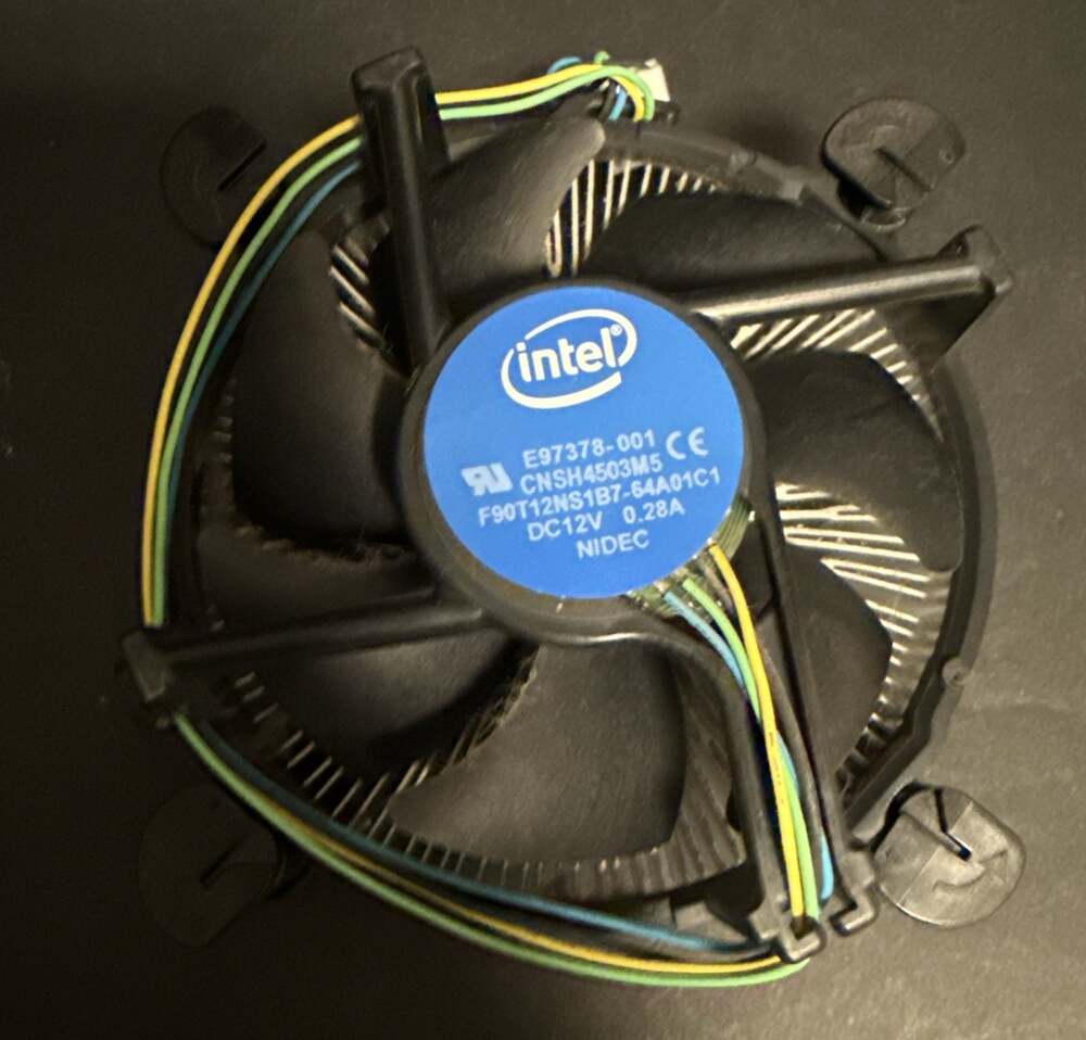 Intel E97378-001 CPU Fan Heatsink Assembly LGA 1150 1151 1155 1156 12V 0.6A
